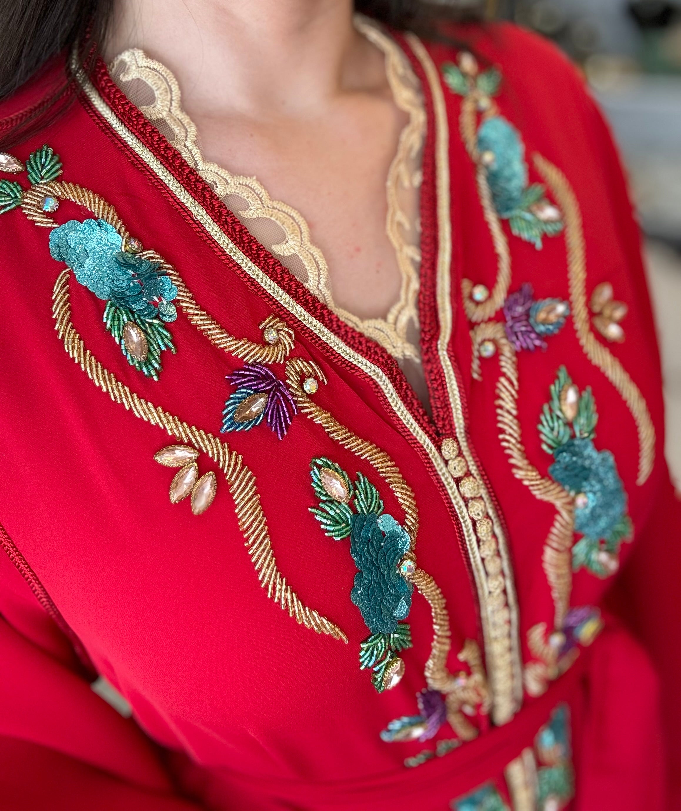 Caftan perlé